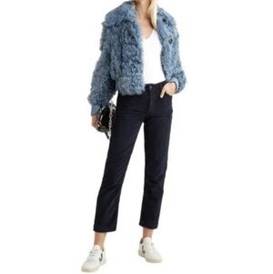 GRLFRND Helena Corduroy Pants in Midnight Train Navy Size 27 x 28